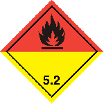 Nalepka nr 5.2- sztuka - Nadtlenki organiczne