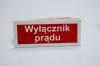 Oznaczenie "WYŁĄCZNIK PRĄDU"