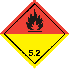 Nalepka nr 5.2- sztuka - Nadtlenki organiczne