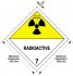 Nalepka nr 7D  - sztuka - materiały promieniotwórcze