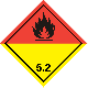 Nalepka nr 5.2- sztuka - Nadtlenki organiczne