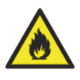 Niebezpieczeństwo pożaru - materiały łatwopalne